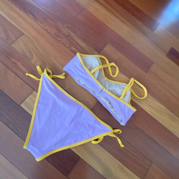 Old Navy Purple Bathing Suit size medium two tone - Picture 4 of 6